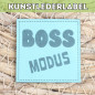 Preview: Kunstlederlabel Boss Modus