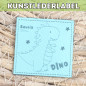 Preview: Kunstlederlabel Sausia türkis