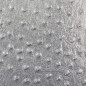 Preview: Kunstleder genoppt silber metallic