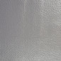 Preview: Kunstleder genoppt silber metallic