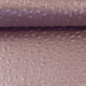 Preview: Kunstleder genoppt altrosa metallic