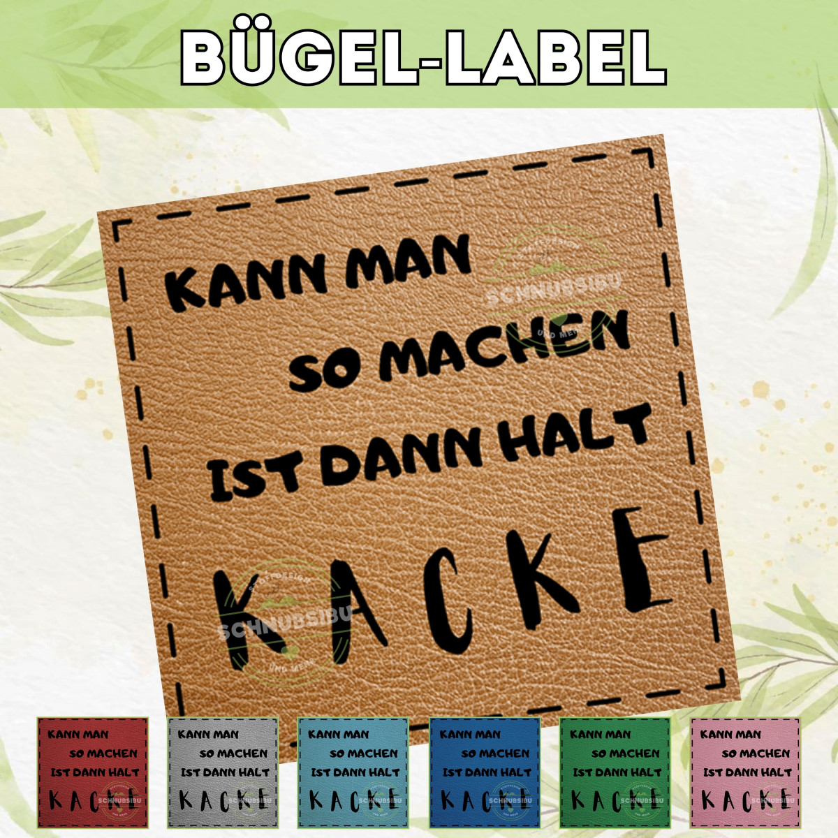 Bügel-Label Kann man so machen
