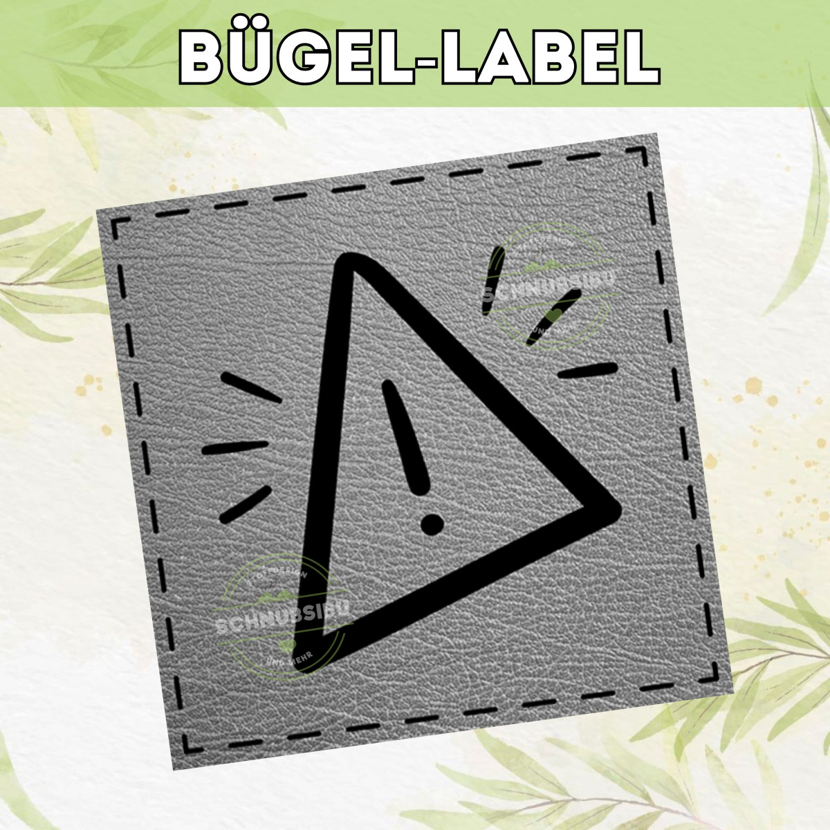 Bügel-Label Achtung