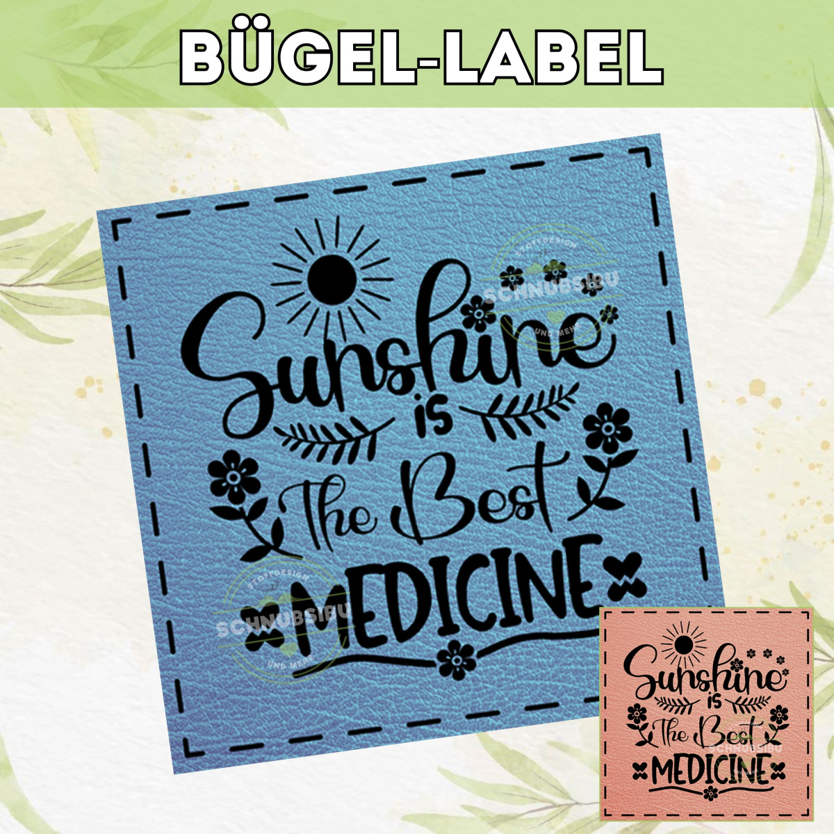 Bügel-Label Sunshine