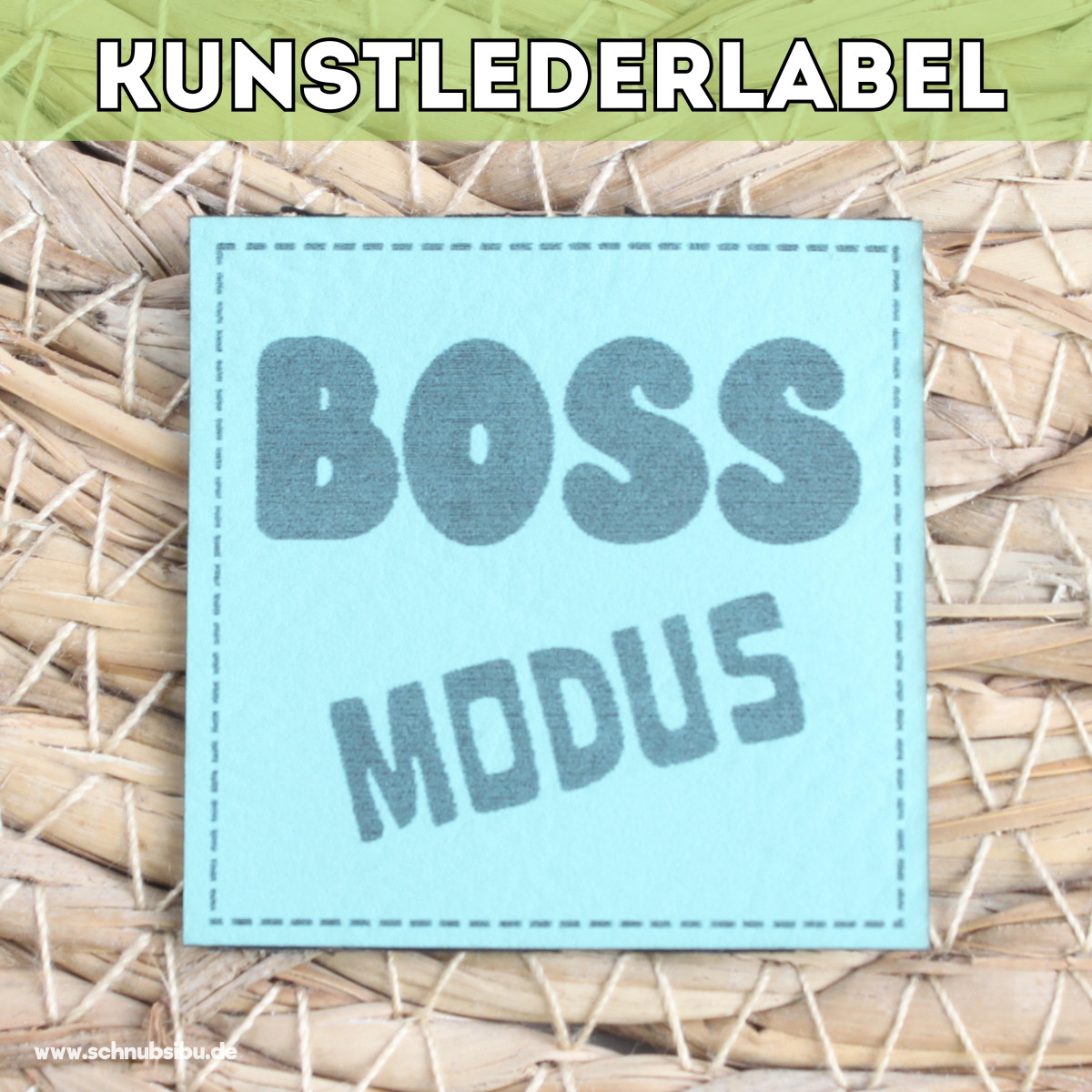 Kunstlederlabel Boss Modus
