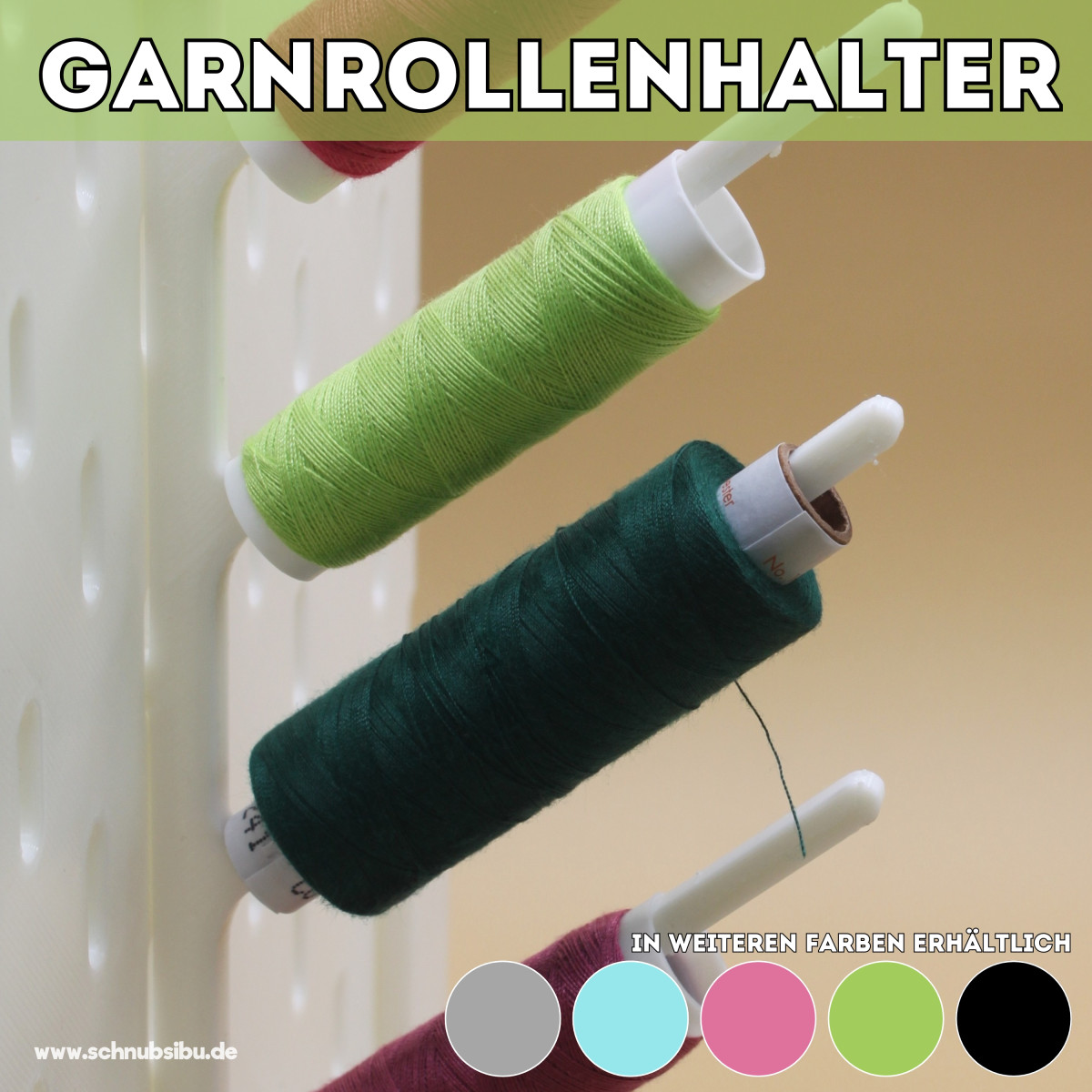 Garnrollenhalter für Lochplatte