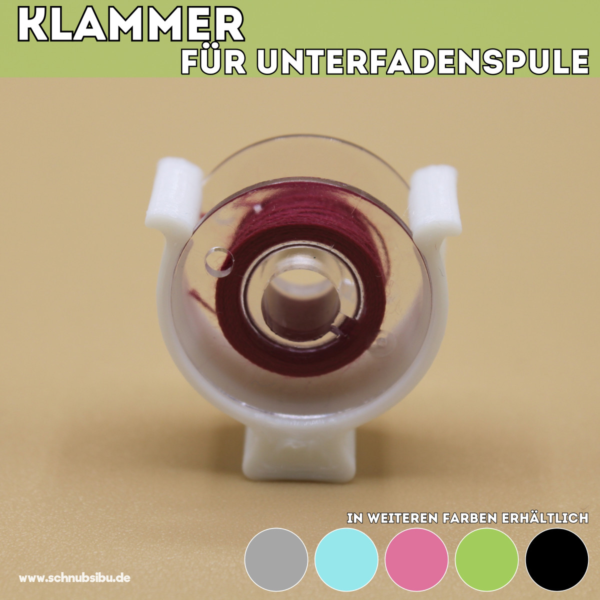 Klammer für Unterfadenspulen