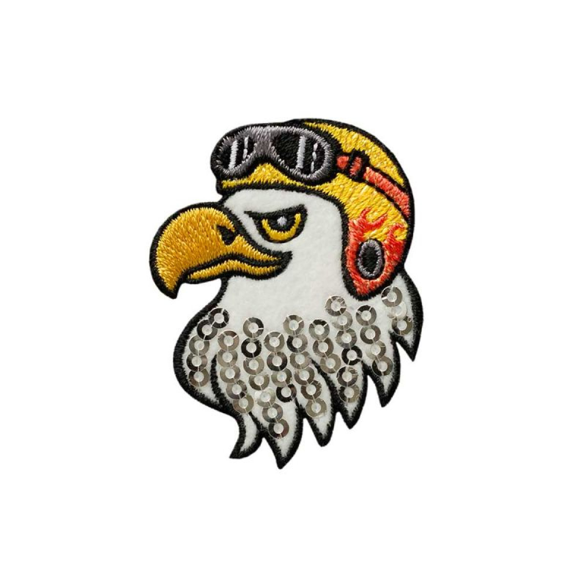 Patch Adler Kopf Pailletten