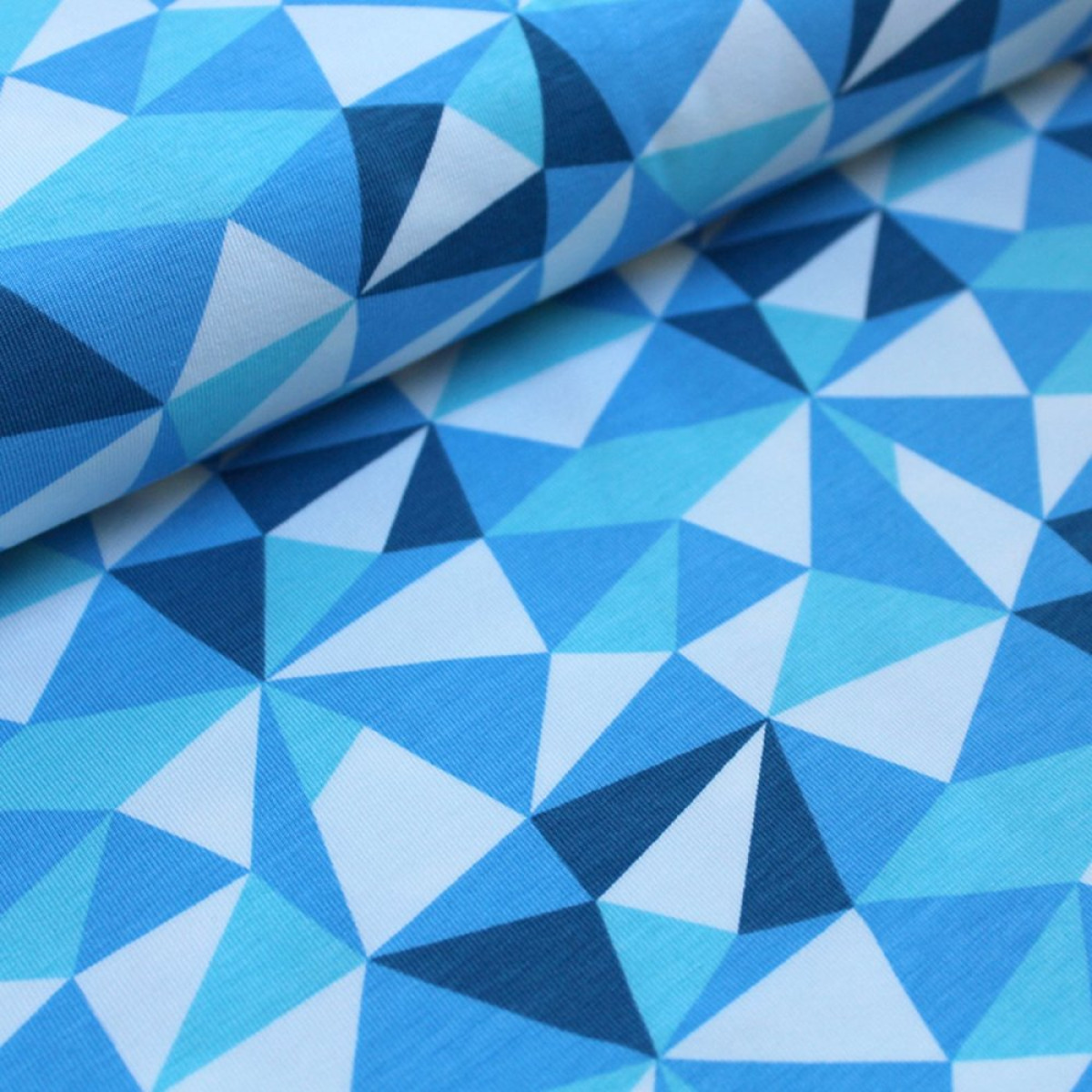 Bio-Jersey Geometrical blau