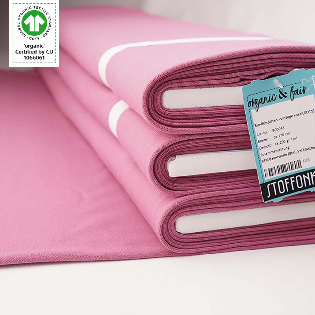 Bio-Bündchen vintage rose