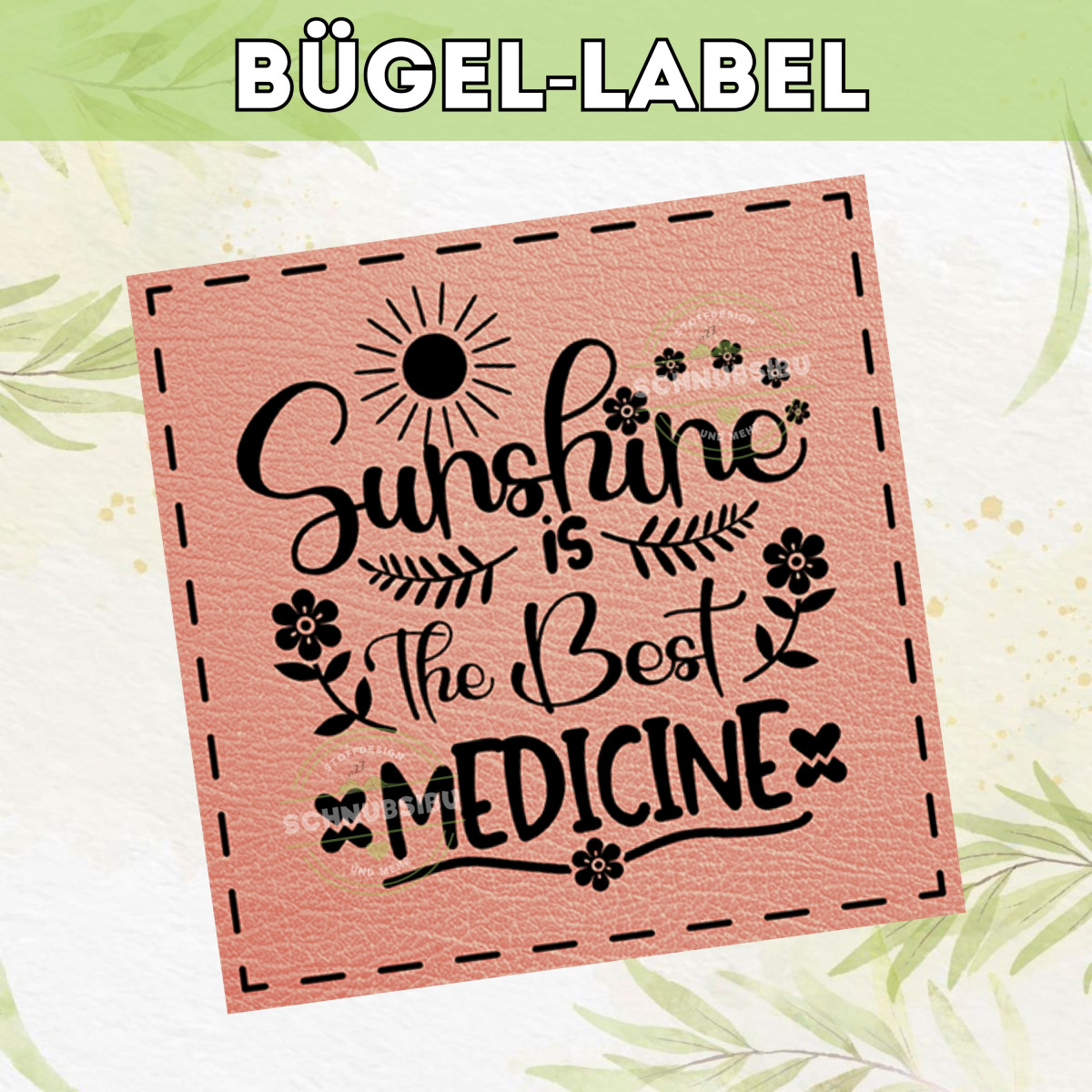 Bügel-Label Sunshine