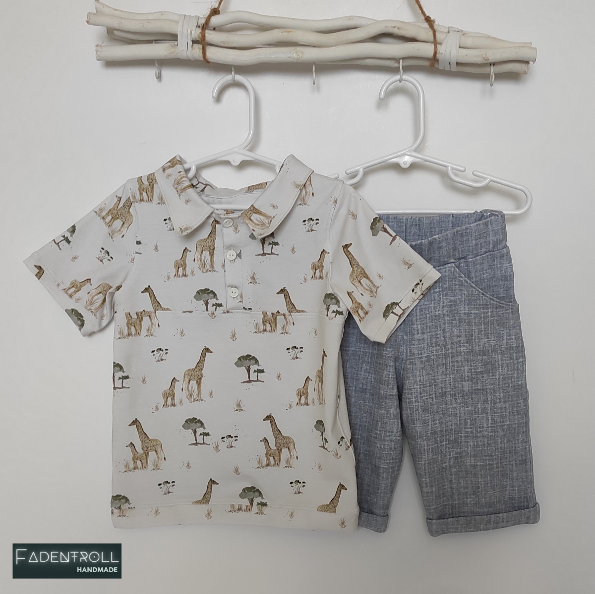 Jersey Wild Animals - Giraffen weiß